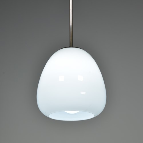 Antique "Acorn" Opaline Lights