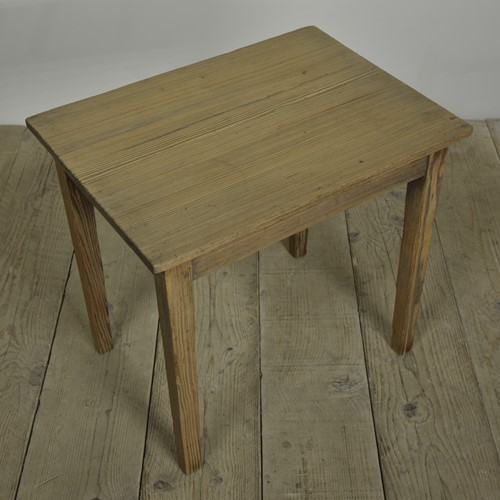 Antique textured pine occasional table