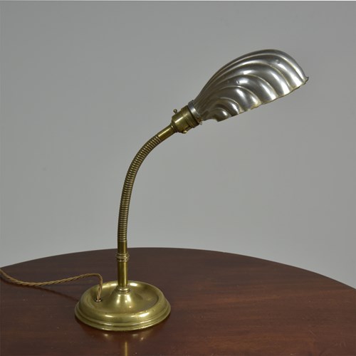 Flexi Stem Shell Shade Desk Lamp