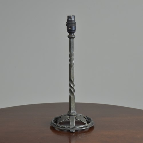Arts & Crafts Iron Lamp