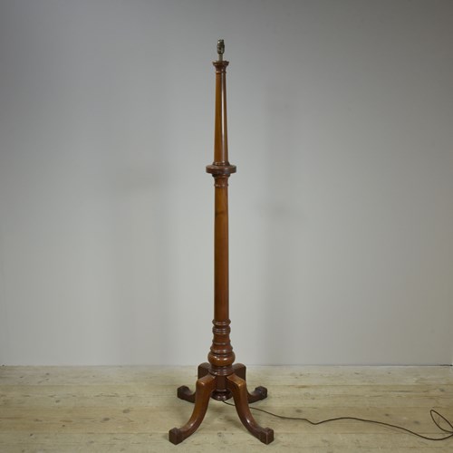 Antique Mahogany Floor Lamp