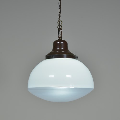 Unusual Opaline Pendant Light