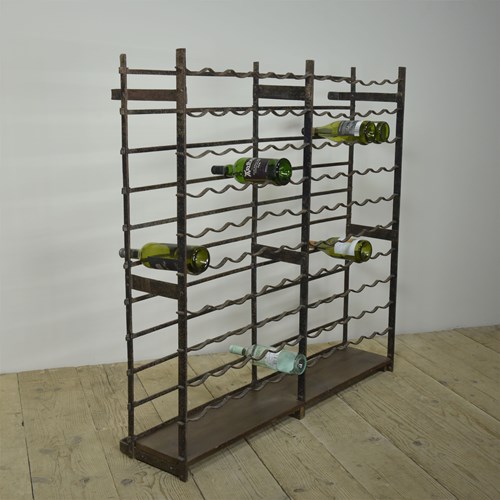 Antique Iron Wine Rack C1900