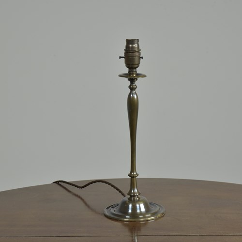 Slender Baluster Brass Table Lamp