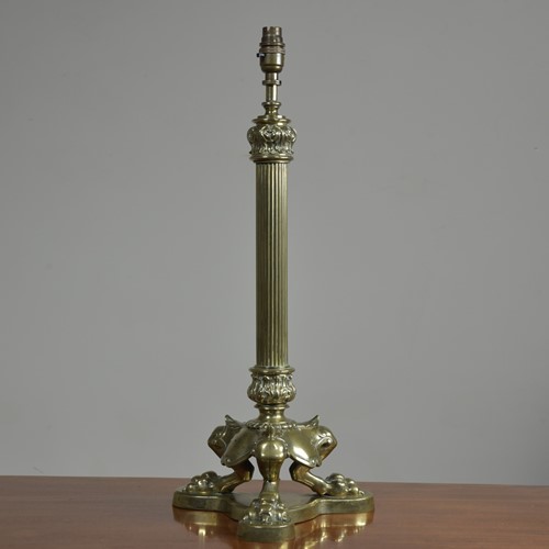 Antique Claw Footed Lamp Base