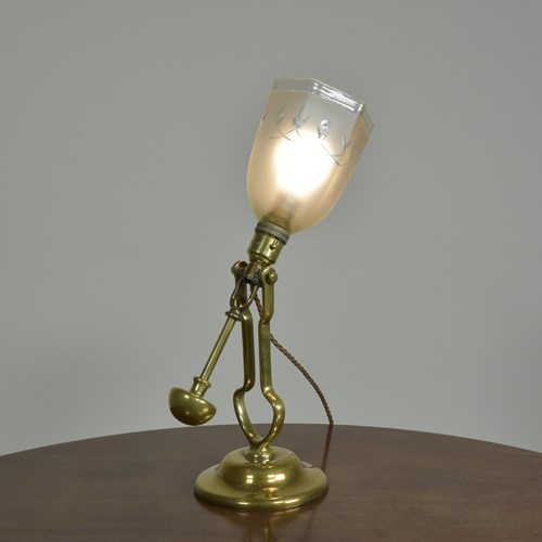 Brass "Admiralty" Pattern Gimbal Lamp