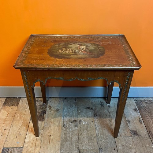 Georgian Painted Silver Table