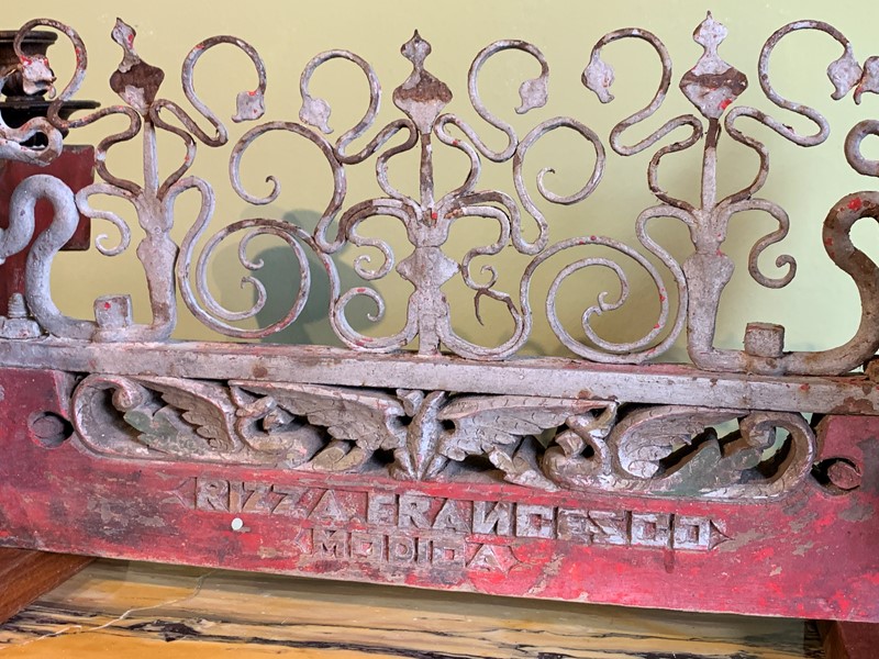 Antique Sicilian Wrought Iron & Painted Cart Axle -hand-of-glory-7f6109a1-2aed-4539-90c0-a222e400ba14-main-637674946429280991.jpeg