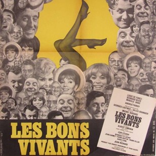 French Film Poster Les Bons Vivants 1965