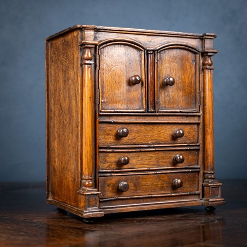 19Th Century Miniature Cupboard Apprentice Piece