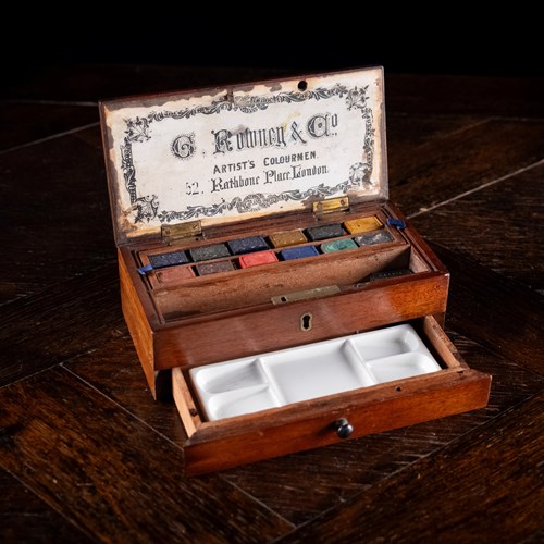 Artist's Watercolour Paint Box By George Rowney & Co, C.1854-62