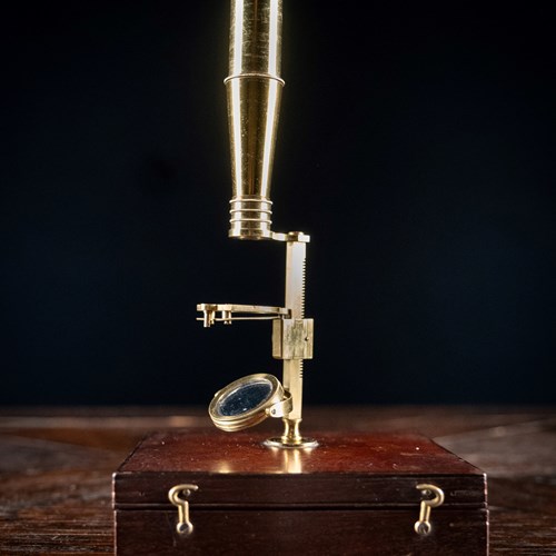 'Cary-Gould Type' Brass Pocket Microscope, London, C.1830