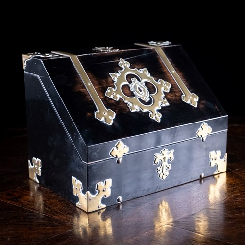 Coromandel Stationary Box By W. Leuchars, London. C.1860