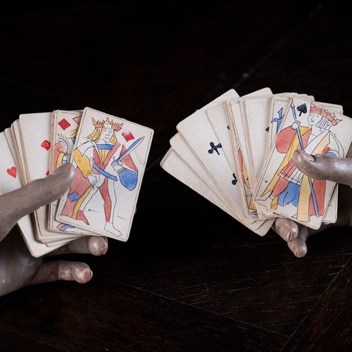 Early 20Th Century Handmade Playing Cards