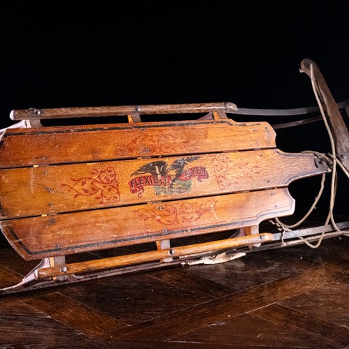 Antique Flexible Flyer Sled No. 2C, C.1921-28