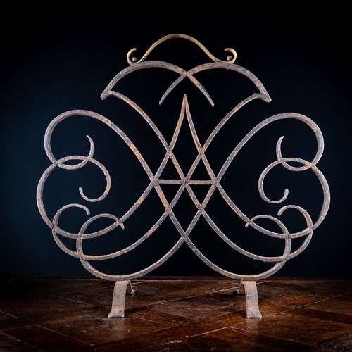 Victoria & Albert Museum Wrought Iron Fire Screen