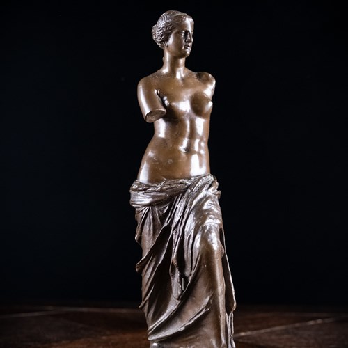 French Bronze Venus De Milo By F. Barbedienne