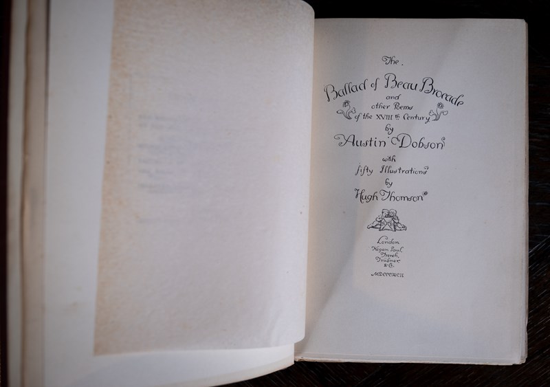 1892 The Ballad Of Beau Brocade & Other Poems By Austin Dobson-harrington-antiques-dscf9335-main-638358190197394670.JPG