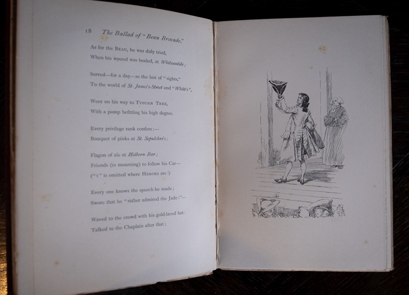 1892 The Ballad Of Beau Brocade & Other Poems By Austin Dobson-harrington-antiques-dscf9338-main-638358190315362217.JPG
