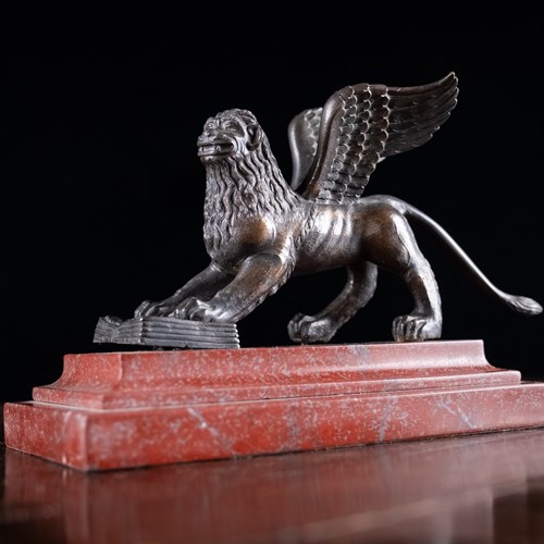 Grand Tour Bronze Lion Of Saint Mark
