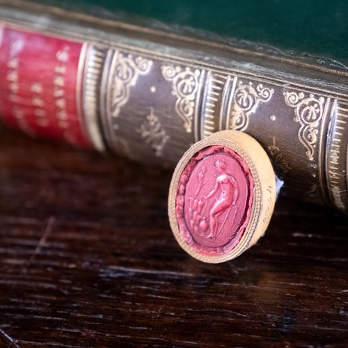 Grand Tour Red Sulphur Intaglio, C.1800