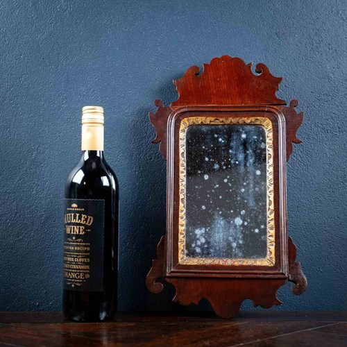 Miniature Georgian Mahogany Fretwork Mirror