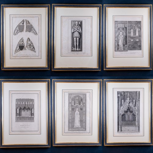 Six Large Architectural Engravings By James Basire I (1730-1802) - Schnebbelie