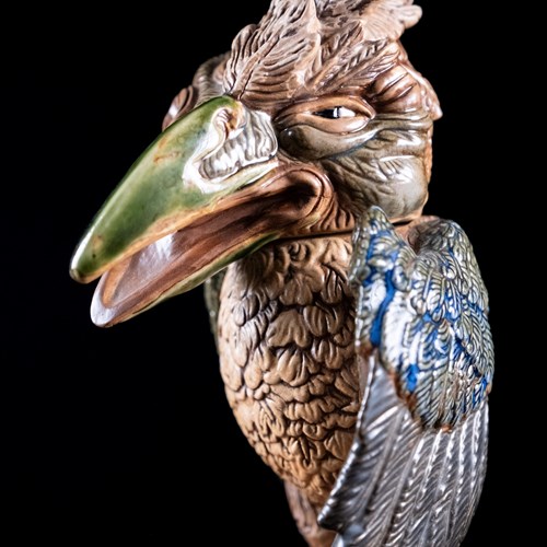 In Manner Of Martin Brothers (Fl.1870-1923) - Grotesque Bird By Andrew Hull, Bur