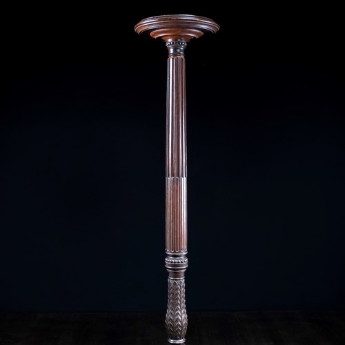Irish Mahogany Torchere, C.1880