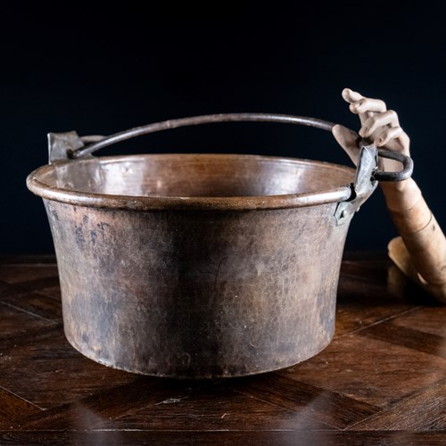 Large 19Th Century Copper Pot