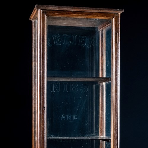 R. Esterbrook & Co Oak Glazed Display Cabinet, C1920