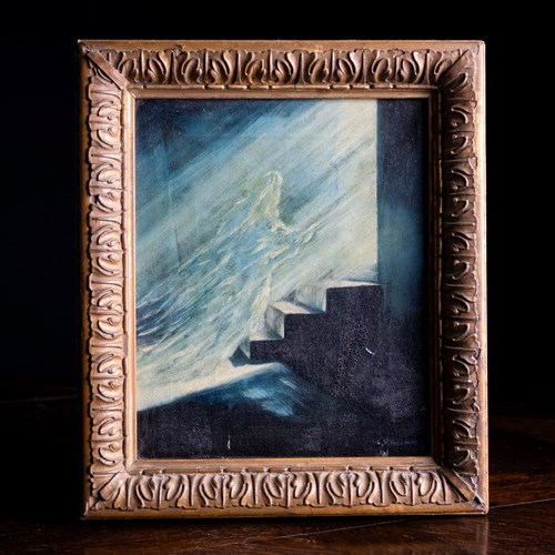 'The Ascension', Signed L.S. Wren, C.1880. Oil On Canvas.