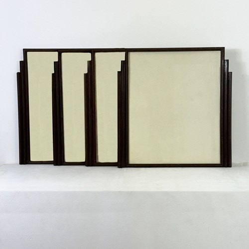 Set Of Four Stepped Art Deco Picture Frames 