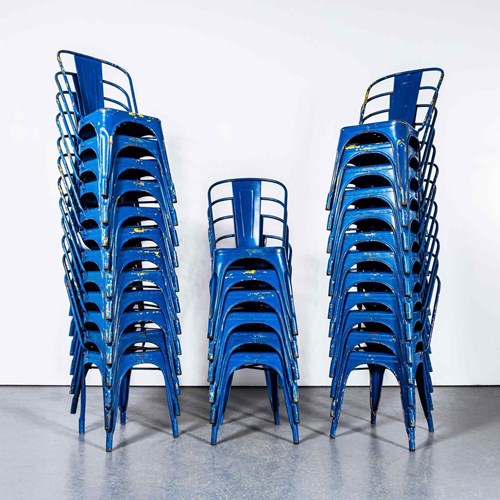 1950'S Original Tolix Model A Dining Outdoor Chairs - Large Quantities Available