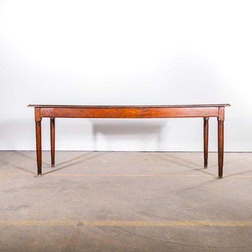 1950'S French Oak Farmhouse Rectangular Dining Table