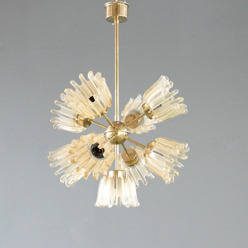 Mid Century Chandelier By Leclaire & Schäfer Circa 1960S