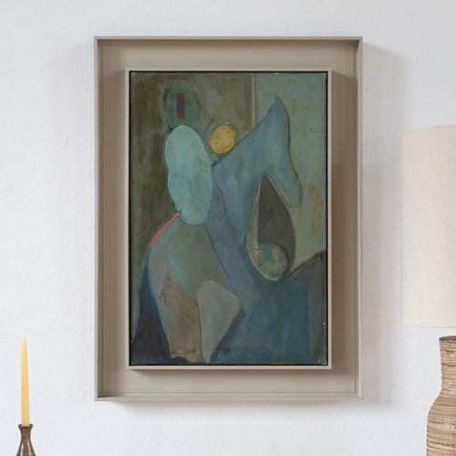 Horse And Rider - Oil On Canvas Painting By Halima Nalecz, 1953