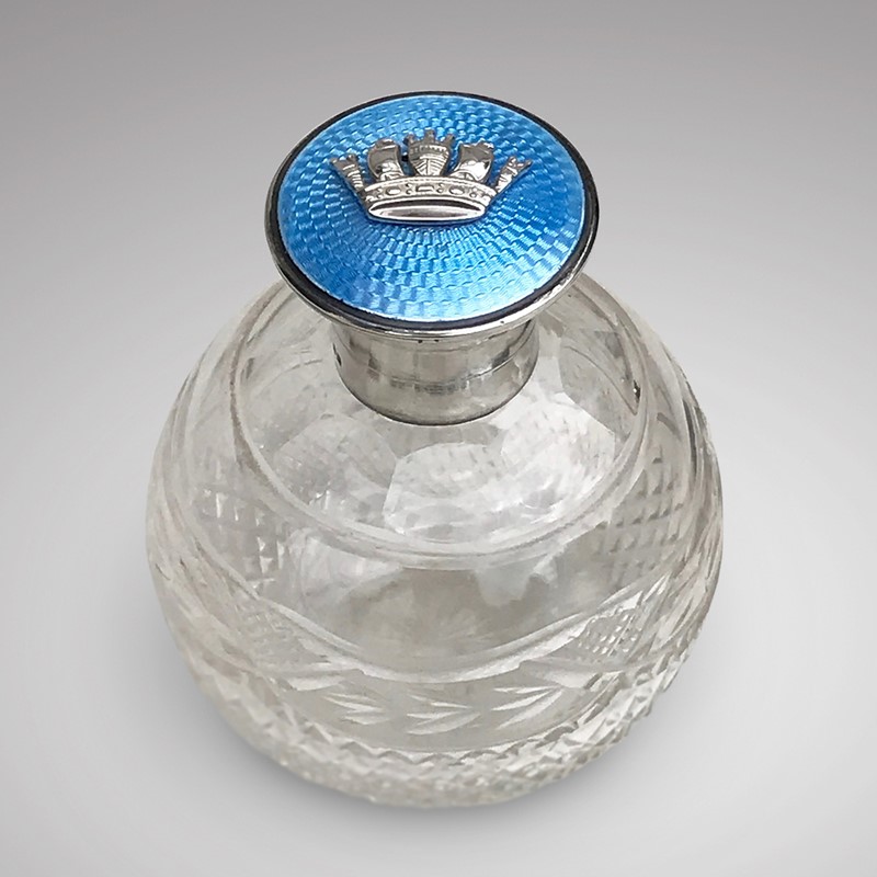  Glass & Silver Enamel Topped Scent Bottle-hobson-may-collection-img-0232-main-637605109028505643.jpg