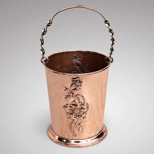 Art Nouveau Copper Ice Bucket