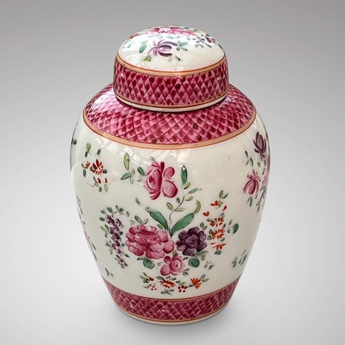 Pretty Japanese Porcelain Vase & Cover