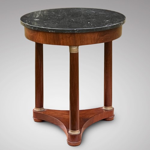 19Th Century Empire Style Marble Topped Table