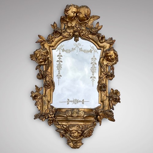 19Th Century Gilt Framed Bracket Mirror