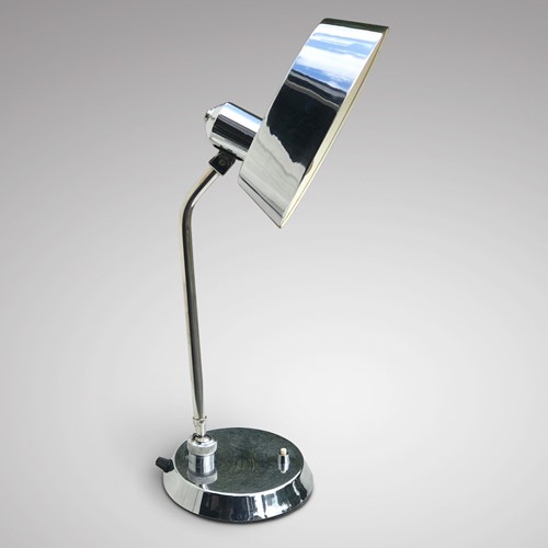 Mid Century Fully Adjustable Chrome Desk Lamp