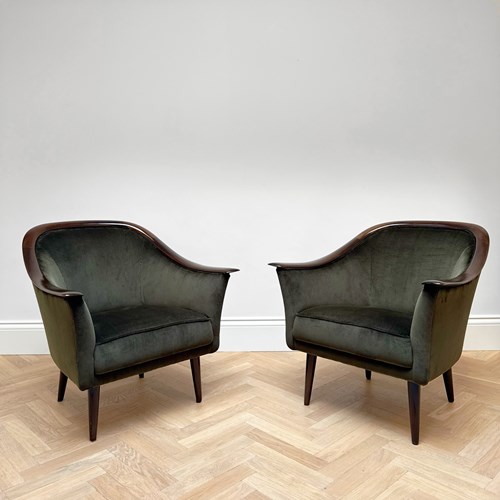 A Pair Of Armchairs By Frederick Kayser 