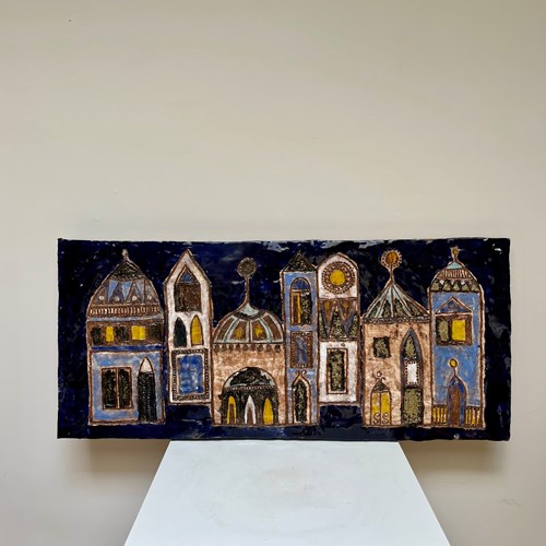 A Decorative Ceramic Artwork, 1960S By Elio Schiavon