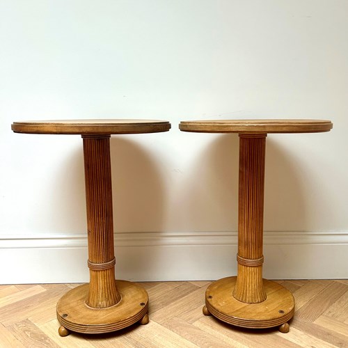 A Pair Of Oak Side Tables 