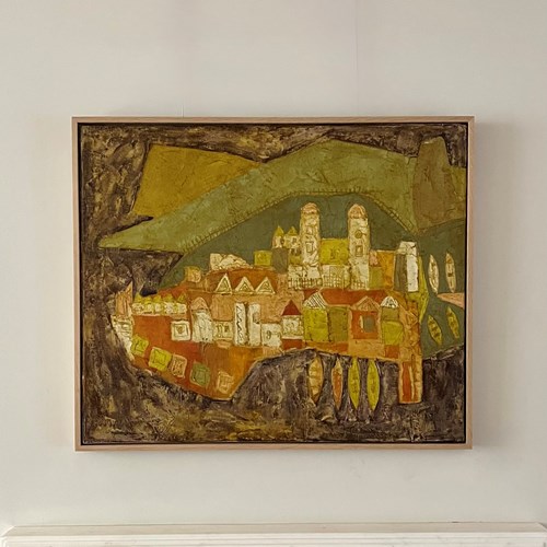 A Large Oil Painting By Padraig Macmiadhachan