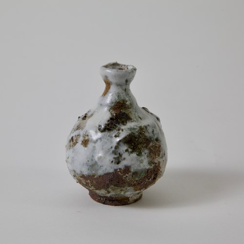 Small Ceramic Sake Bottle By Akiko Hirai 