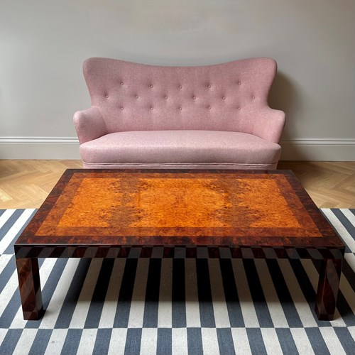 A Large Burr Wood  Coffee Table