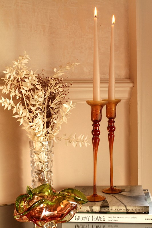 A Pair Of Elegant Amber Glass Candleholders-house-of-hummingbird-985a2a3c-220c-4ed2-b586-a0f8c10db9e4-main-638034230927331750.jpeg